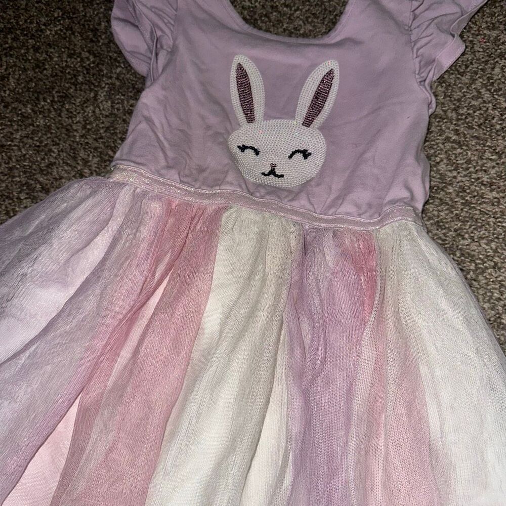 Girls Dress Bundle 4T 3pc Summer Dresses Smocked Floral Purple Blue - Picture 6 of 6